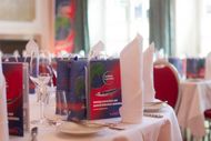 Dinner table at the award ceremony of the VEGA Driver Award 2016