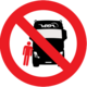Leaning on vehicles is forbidden