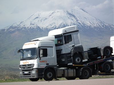 VEGA transports via trailer
