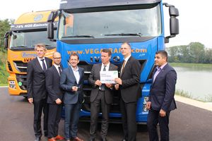 Formal handover of the first LNG truck to Vegatrans