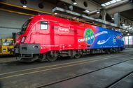 Lokbranding mit Rail Cargo Austria