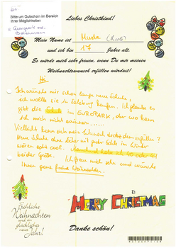 Christmas letter from Muste