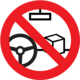 Складывание предметов на приборной панели и сиденьях запрещено!
