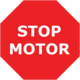 Göstergede kırmızı işaret yandığı anda hemen motoru durdurun!