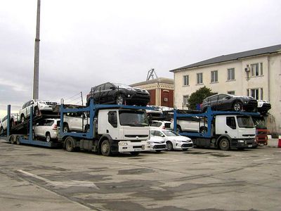 VEGA transports automobiles by trailer